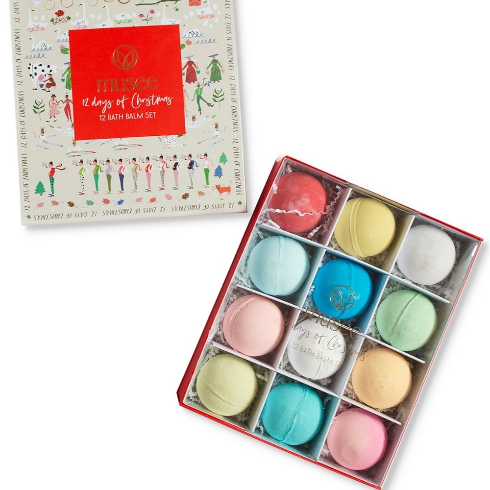 12-Pc. 12 Days Of Christmas Bath Balm Gift Set